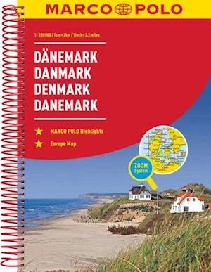 Cover for Mair-Dumont · Marco Polo: Marco Polo Atlas Danmark (Spiralbog) (2023)
