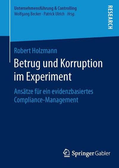 Cover for Holzmann · Betrug und Korruption im Exper (Buch) (2016)