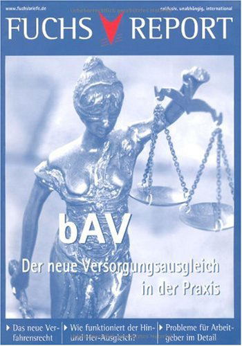 Cover for Redaktion Fuchsbriefe · Bav - Der Neue Versorgungsausgleich (Paperback Book) [2010 edition] (2009)