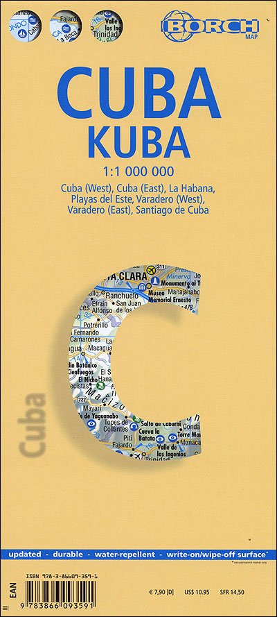 Borch Map: Cuba - Borch GmbH - Bøker - Borch - 9783866093591 - 31. oktober 2017