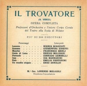 Cover for Verdi / Scaccianti / Zinetti · Il Trovatore (CD) (2011)