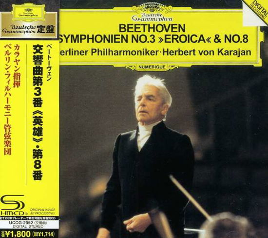 Cover for Herbert Von Karajan · Beethoven: Symphonies Nos. 3 &amp; 8 (CD) [Japan Import edition] (2011)