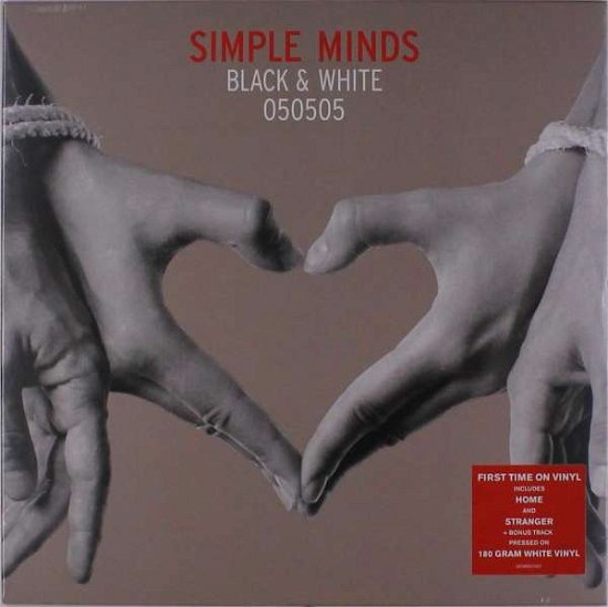 Cover for Simple Minds · Black &amp; White 050505 (White Vinyl) (LP) [Coloured edition] (2019)