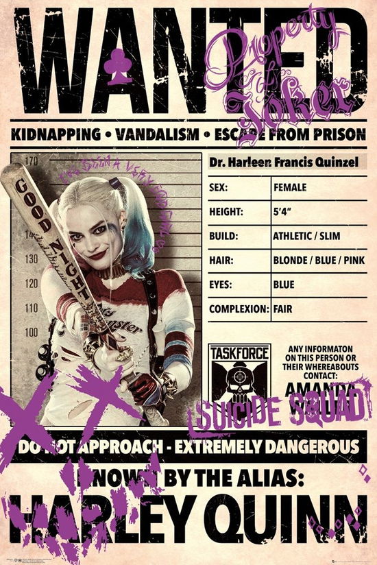 Dc Comics: Suicide Squad - Harley Wanted (Poster Maxi 61x91,5 Cm) - Dc Comics: Suicide Squad - Merchandise -  - 5028486359592 - 