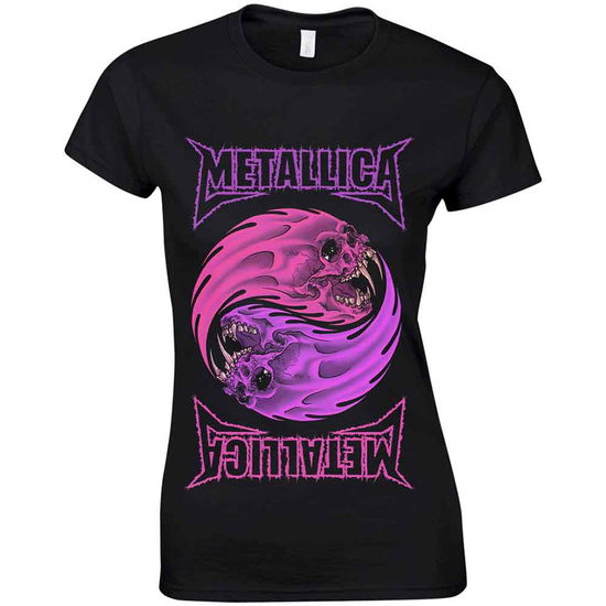 Metallica Ladies T-Shirt: Yin Yang Purple - Metallica - Koopwaar - PHD - 5056187734592 - 23 april 2021