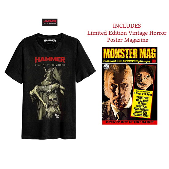 Cover for Hammer Horror · Hammer House of Horror (Ts + Poster Mag Set) (Bekleidung) [size S] [Black edition] (2020)