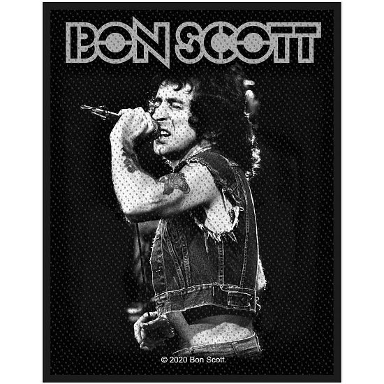 Bon Scott Standard Woven Patch: Bon Scott - Bon Scott - Merchandise -  - 5056365707592 - 