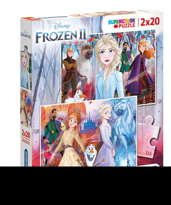 Puslespil Frozen 2. 2x20 brikker - Clementoni - Gesellschaftsspiele - Clementoni - 8005125247592 - 3. August 2023