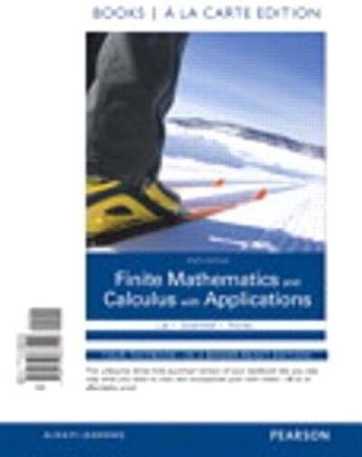 Cover for Margaret Lial · Finite Mathematics and Calculus with Applications Books a la Carte Plus Mylab Math Package (Buch) (2016)