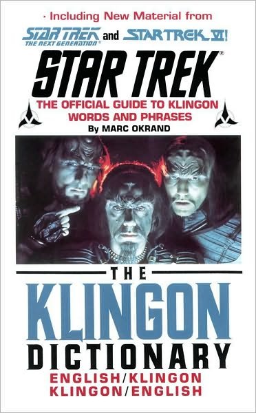 Cover for Marc Okrand · Klingon Dictionary: English / Klingon, Klingon / English - Star Trek (trade / hardcover) (Paperback Book) [Original edition] (1992)