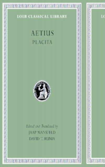 Cover for Aetius · Placita - Loeb Classical Library (Hardcover Book) (2023)