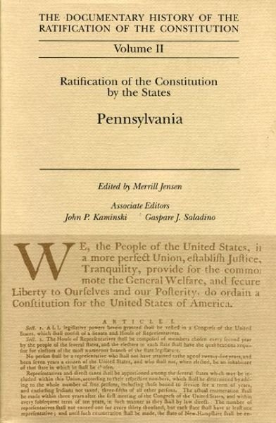 Cover for Kaminski · Ratification by the States Pennysylania Vol 11 (Gebundenes Buch) (1976)