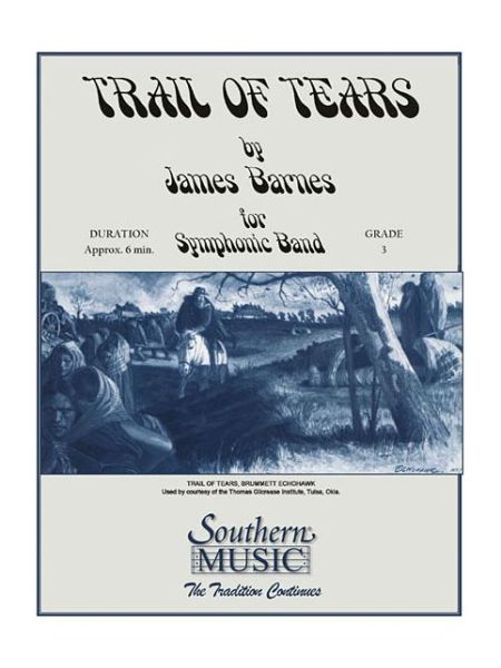 Cover for James Barnes · Trail of Tears (Sheet music) (1990)