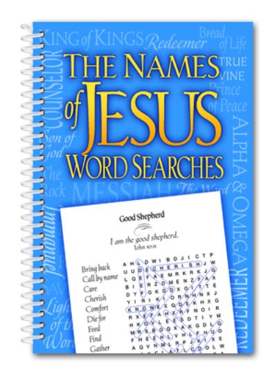 Cover for Editors Product Concept · The Names of Jesus Word Search (Spiral Book) (2021)