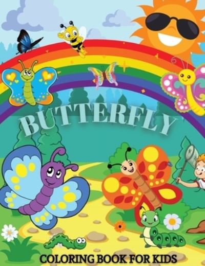 Cover for Andrei Bix · Butterfly Coloring Book For Kids (Paperback Book) (2021)