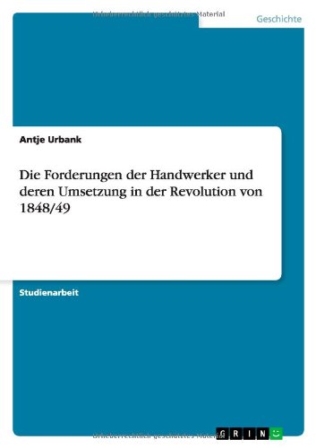 Cover for Urbank · Die Forderungen der Handwerker u (Book) [German edition] (2011)