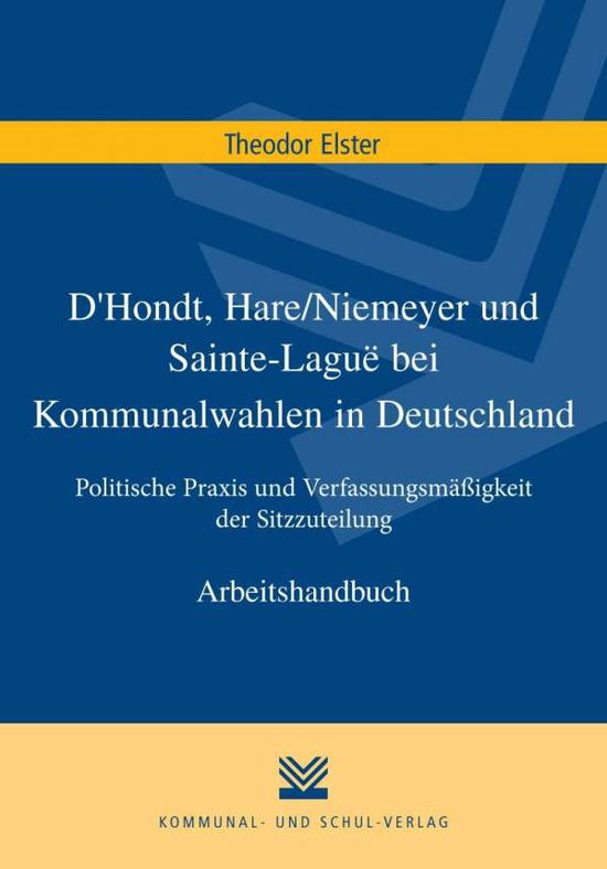 Cover for Elster · D'Hondt,Hare / Niemeyer und Saint (Book)