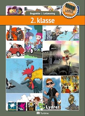 Cover for Bogpakke, letlæsning, fiktion · Bogpakke: 2. klasse-kassen (LARGE 30 bøger) (Gebundenes Buch) [1. Ausgabe] (2023)