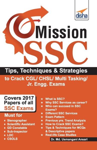 Cover for Disha Experts · Mission SSC - Tips, Techniques &amp; Strategies to Crack CGL/ CHSL/ Multi Tasking/ Jr. Engg. Exams (Paperback Book) (2018)