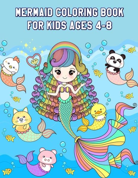 Cover for Austin Peeples · Mermaid Coloring Book for Kids Ages 4-8 (Paperback Book) (2020)