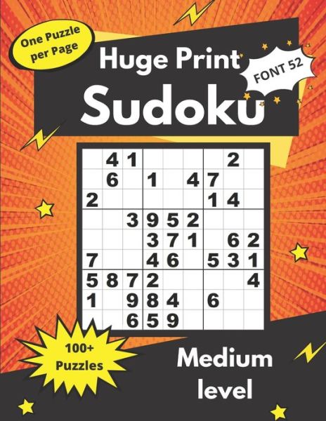 Cover for Somatomint · Huge Print Sudoku Medium level (Paperback Book) (2020)