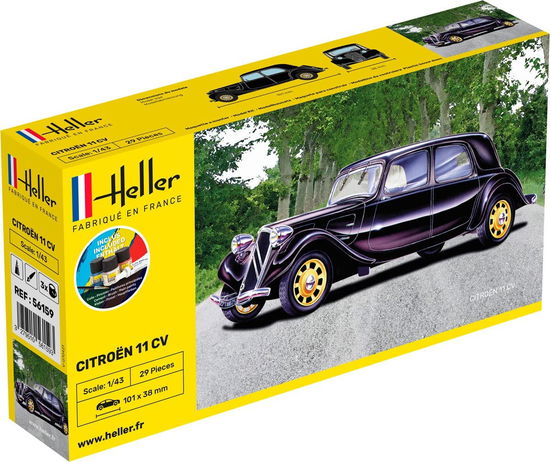 1/43 Starter Kit Citroen 11 Cv - Heller - Gadżety - MAPED HELLER JOUSTRA - 3279510561593 - 