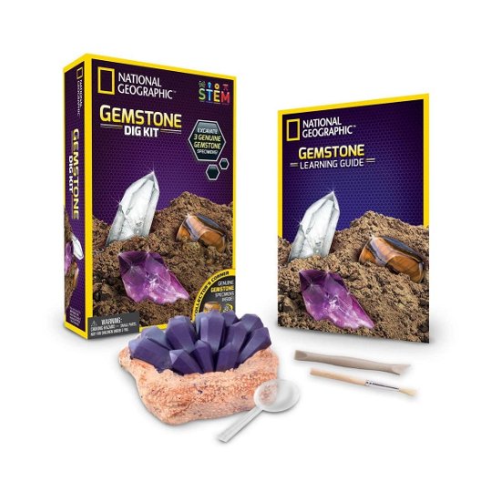 National Geographic Gemstone Dig Kit - Bandai - Livres - Bandai UK - 3701405805593 - 15 mai 2024