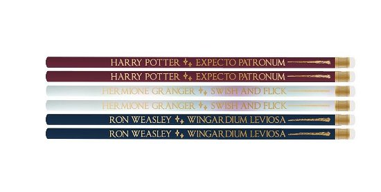 Harry Potter: Half Moon Bay - Wands (pencils Set Of 6 / Set 6 Matite) - Harry Potter: Half Moon Bay - Koopwaar - HALF MOON BAY - 5055453486593 - 