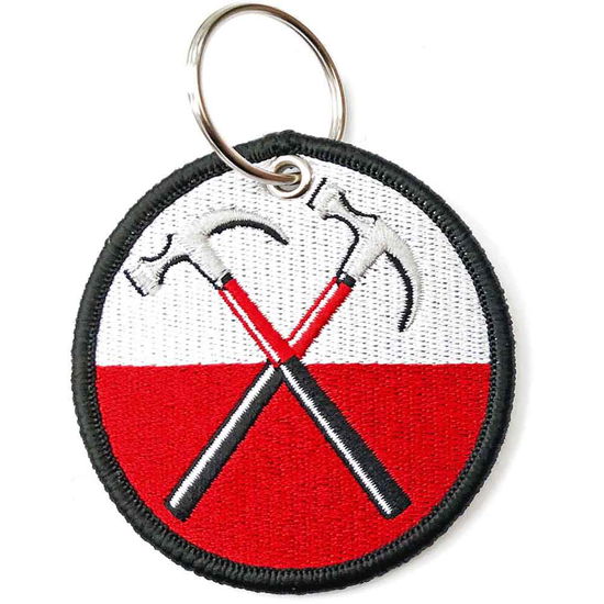 Pink Floyd Keychain: The Wall Hammers Circle (Double Sided Patch) - Pink Floyd - Koopwaar -  - 5056368600593 - 