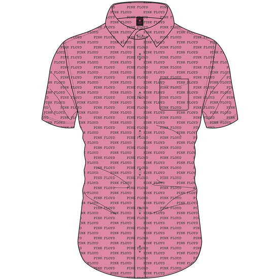 Cover for Pink Floyd · Pink Floyd Unisex Casual Shirt: Courier Pattern (All Over Print) (Klær) [size S] [Pink - Unisex edition]