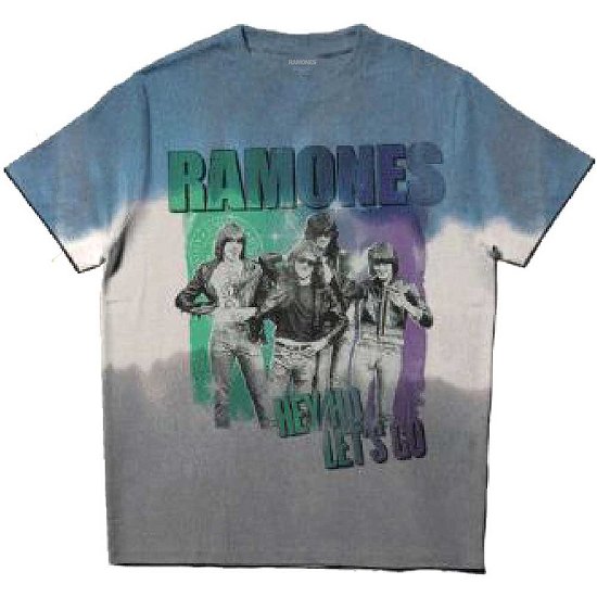 Ramones Unisex T-Shirt: Hey Ho Retro (Wash Collection) - Ramones - Koopwaar -  - 5056561027593 - 