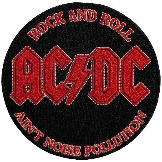AC/DC Standard Woven Patch: Noise Pollution - AC/DC - Koopwaar -  - 5056561098593 - 