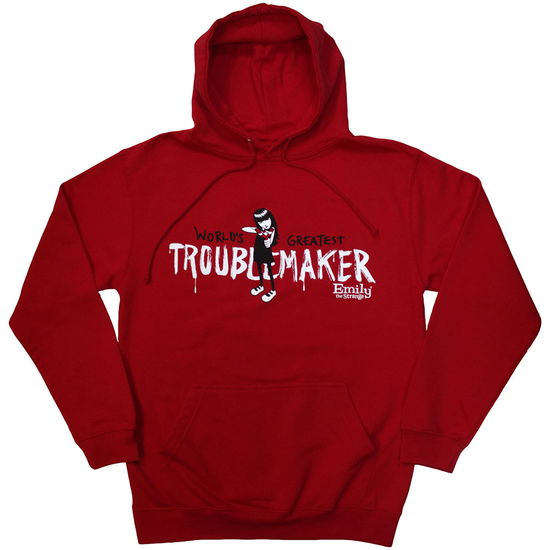 Emily The Strange · Emily The Strange Unisex Pullover Hoodie: Troublemaker (Hoodie) [size L] (2024)