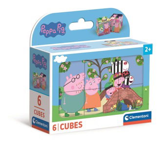 Puslespil Peppa Pig, 6 cubes - Clementoni - Gesellschaftsspiele -  - 8005125406593 - 1. März 2024