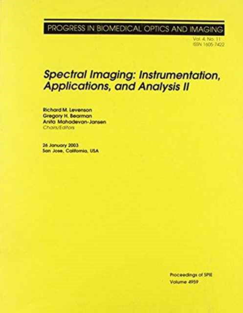 Cover for Levenson · Spectral Imaging: Instrumentation, Applications and Analysis (Proceedings of SPIE) (Paperback Book) (2003)