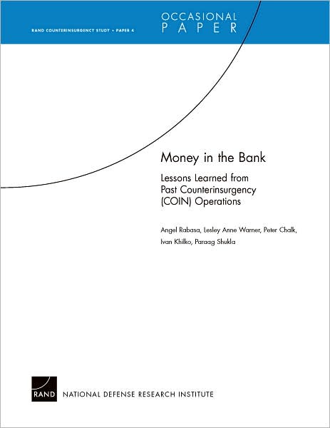 Cover for Angel Rabasa · Money in the Bank: Lessons Learned from Past Counterinsurgency (COIN) Operations (Paperback Book) (2007)