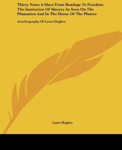 Cover for Louis Hughes · Thirty Years a Slave from Bondage to Freedom the Institution of Slavery As Seen on the Plantation and in the Home of the Planter: Autobiography of Louis Hughes (Paperback Book) (2004)