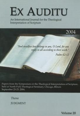 Cover for Klyne Snodgrass · Ex Auditu - Volume 20: An International Journal for the Theological Interpretation of Scripture - Ex Auditu (Paperback Book) (2005)