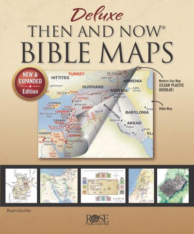 Cover for Rose Publishing · Book: Deluxe Then and Now Bible Maps 2.0 (Inbunden Bok) (2020)