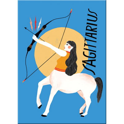 Lisa Congdon for Em & Friends Sagittarius Zodiac Magnet - Lisa Congdon - Merchandise - Knock Knock - 9781642446593 - January 7, 2020