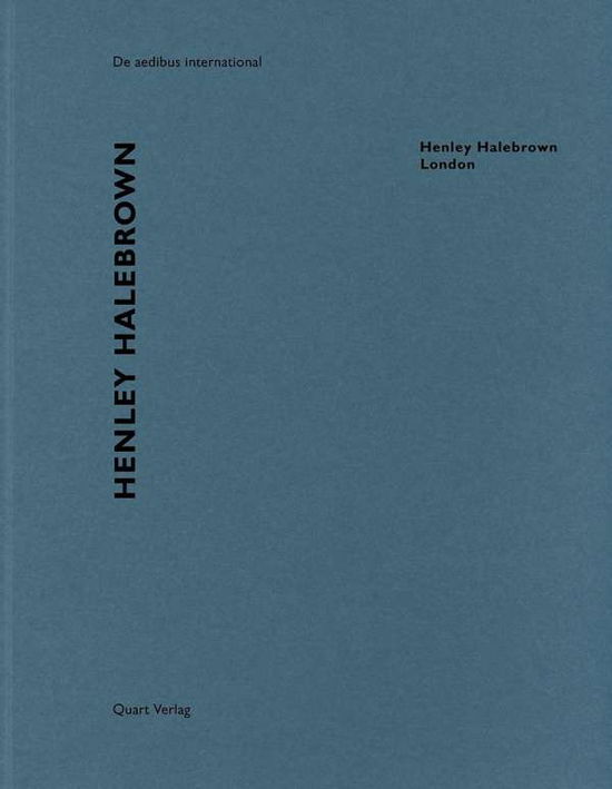 Cover for Heinz Wirz · Henley Halebrown: De aedibus international 15 - De aedibus international (Paperback Book) (2018)