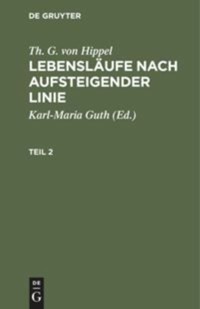 Cover for Karl-Maria Guth · Th. G. Von Hippel (N/A) (1901)