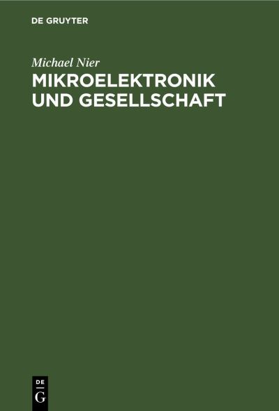 Cover for Manfred Hütter · Mikroelektronik und Gesellschaft (Book) (1985)