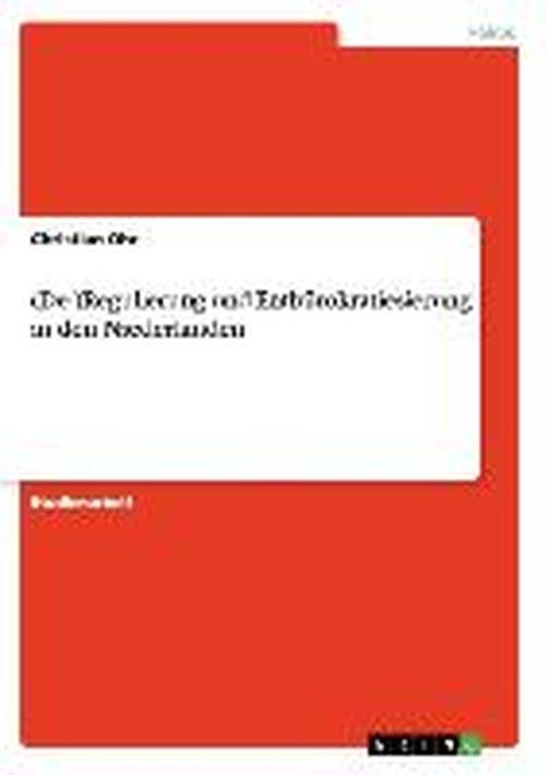 Cover for Ohr · (De-)Regulierung und Entbürokraties (Book) [German edition] (2013)