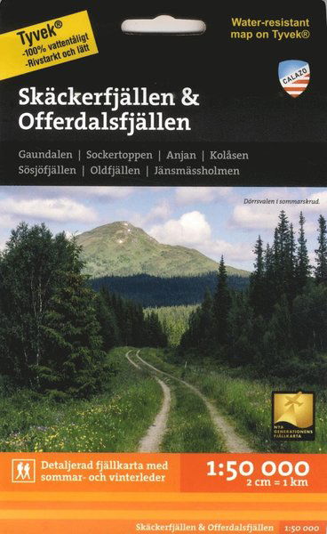 Cover for Skäckerfjällen &amp; Offerdalsfjällen 1:50.000 (CD/DVD) (2018)