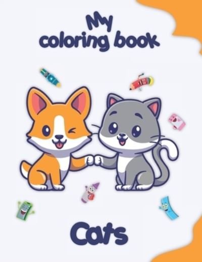 Cover for Crb Edition · My coloring book about Cats: Coloring Pages of Animals, Landscapes and characters, kids 2-6 Years old (Pocketbok) (2022)