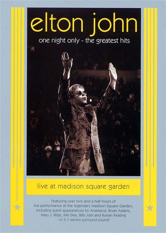 Cover for Elton John · One Night Only: the Greatest Hits Live (DVD) (2001)