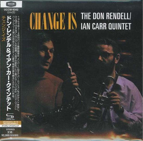 Cover for Rendell,don / Carr,ian · Change is (CD) [Limited edition] (2019)