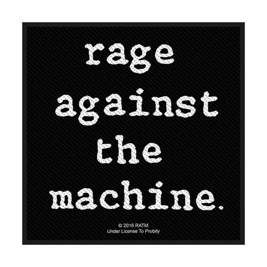 Rage Against The Machine Standard Woven Patch: Logo - Rage Against The Machine - Produtos - PHD - 5055339767594 - 19 de agosto de 2019