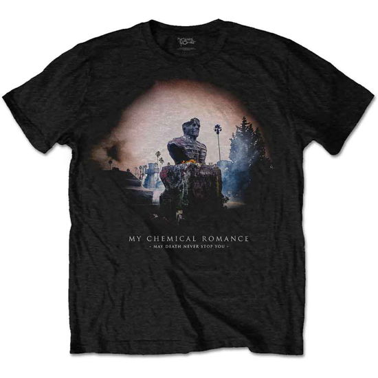 My Chemical Romance Unisex T-Shirt: May Death Cover - My Chemical Romance - Koopwaar -  - 5056368629594 - 